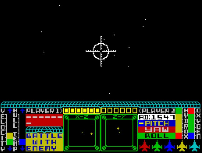Starion - ZX Spectrum game screenshot (1985) by Melbourne House